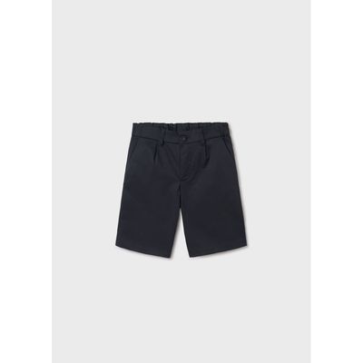 BLACK BERMUDA SHORT SLIM FIT ZIP POCKET / 6201-065