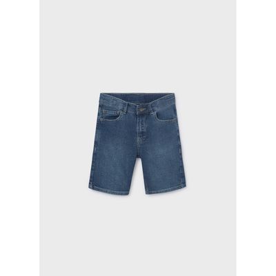 MID BLUE DENIM SHORTS REGULAR FIT / 252-079