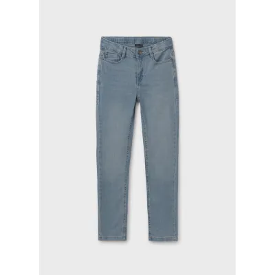 GREY BLUE DENIM PANT REGULAR FIT / 543-083