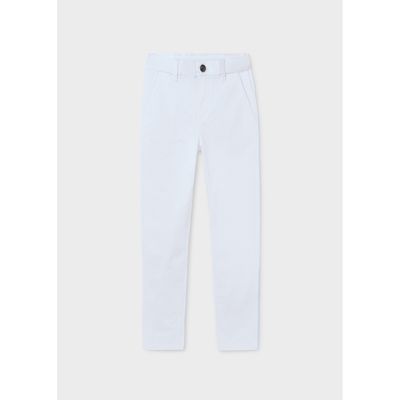 WHITE CHINO PANT SLIM FIT / 530-050