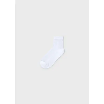 WHITE SHEER SOCK DOTS / 10911-050