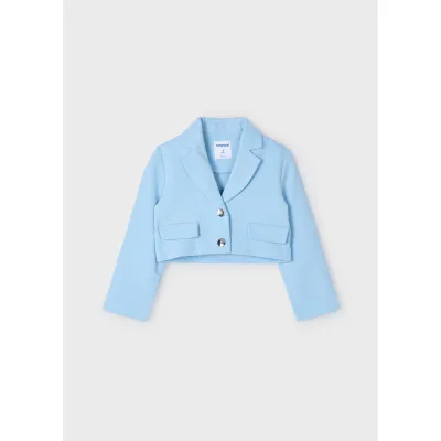 LIGHT BLUE JACKET 2BUTTONS IMITATION POCKETS / 3405-071