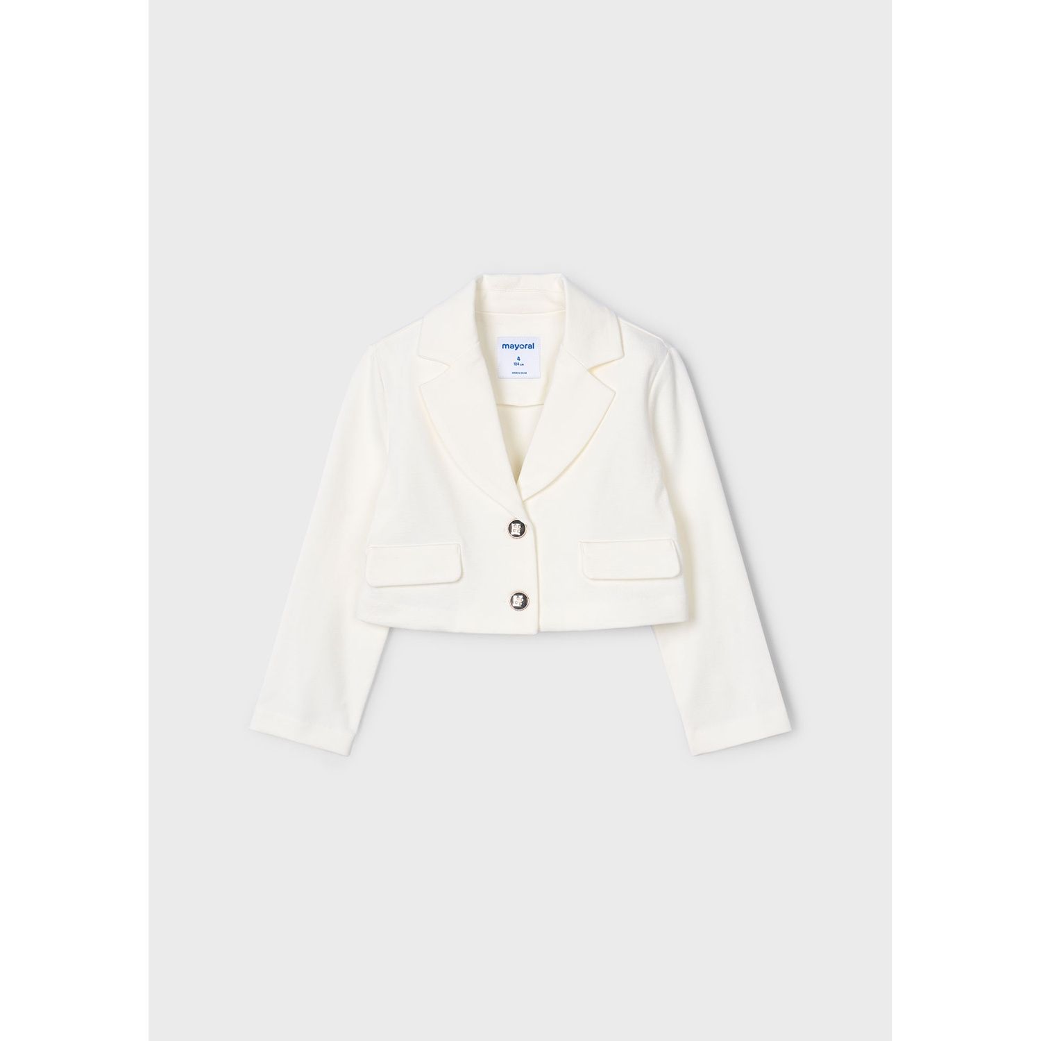 OFF WHITE JACKET 2 BUTTONS IMITATION POCKETS / 3405-073