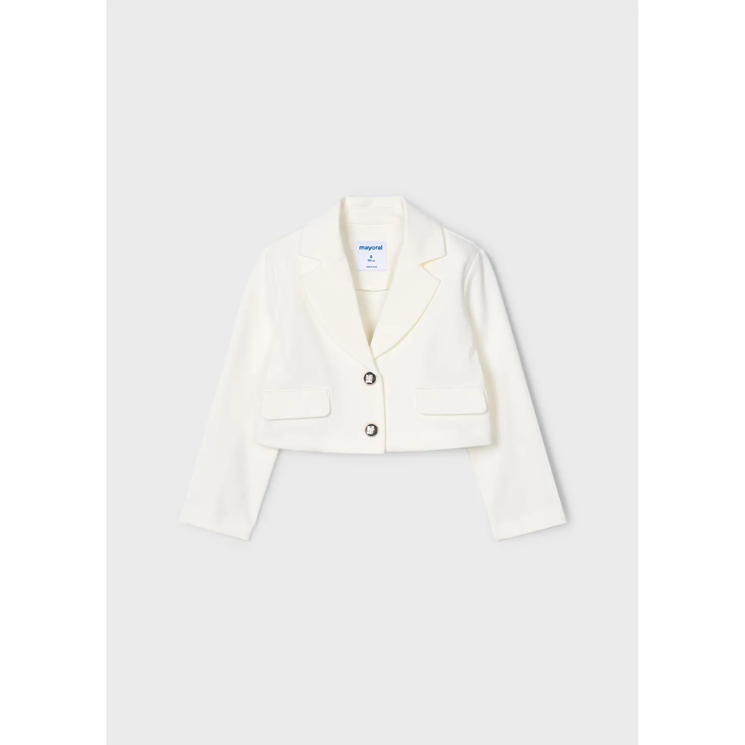 OFF WHITE JACKET 2 BUTTONS IMITATION POCKETS / 3405-073
