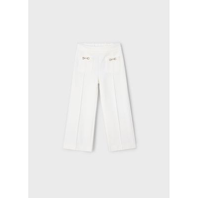 OFF WHITE LONG PANT CHAIN POCKET TRIM / 3552-040