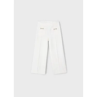 OFF WHITE LONG PANT CHAIN POCKET TRIM / 3552-040
