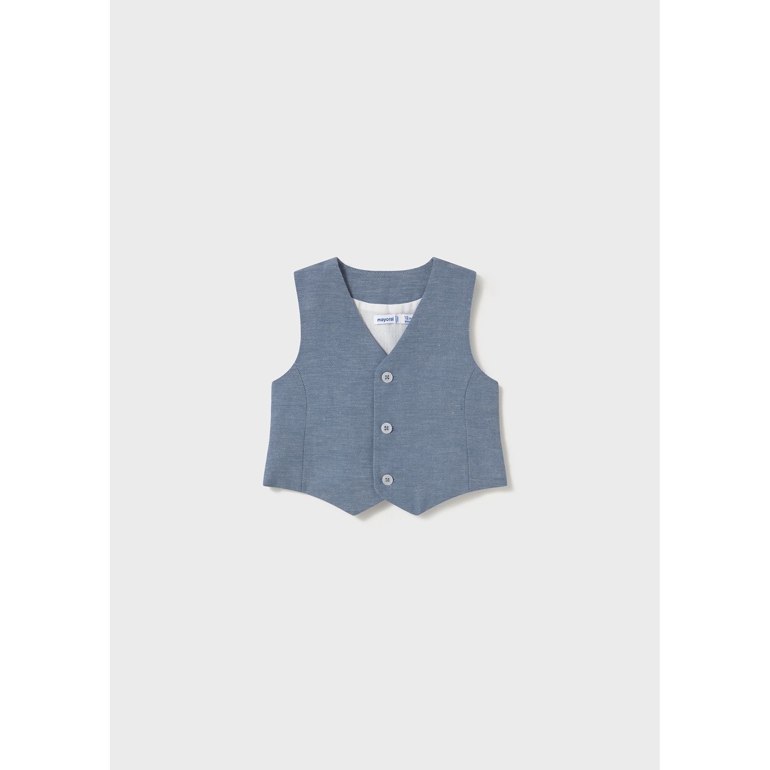 BLUE DRESS VEST 3 BUTTONS / 1303-044