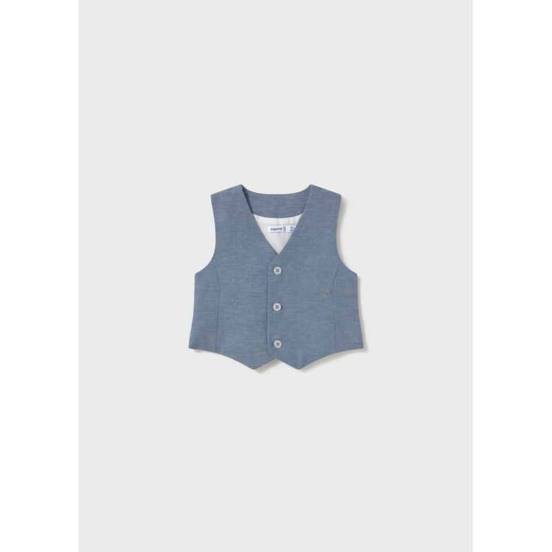 BLUE DRESS VEST 3 BUTTONS / 1303-044