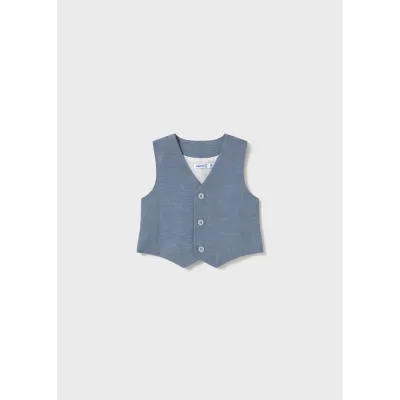 BLUE DRESS VEST 3 BUTTONS / 1303-044