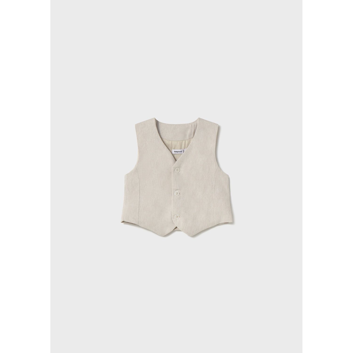 BEIGE DRESS VEST 2 BUTTONS / 1303-045
