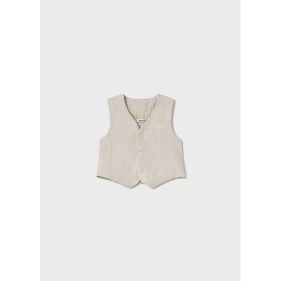 BEIGE DRESS VEST 2 BUTTONS / 1303-045