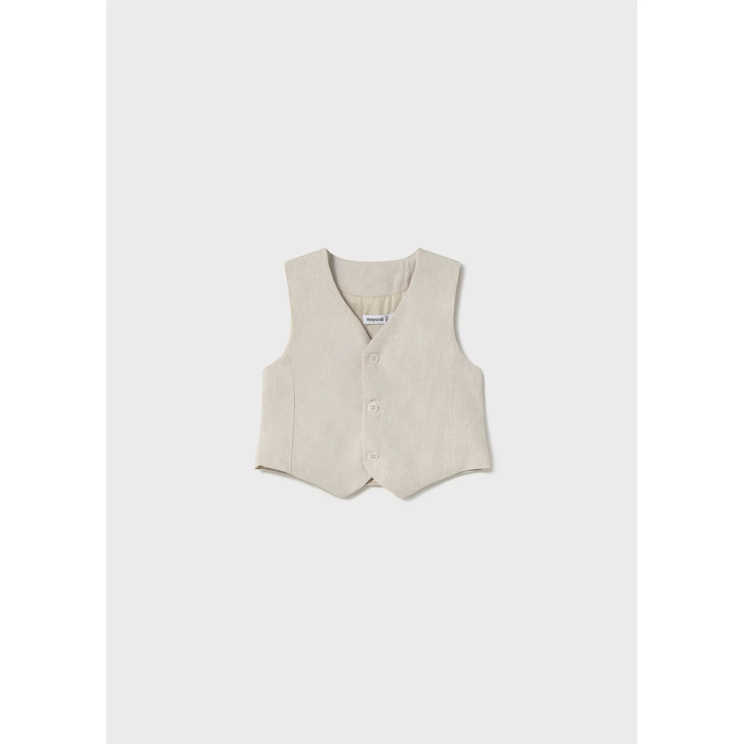 BEIGE DRESS VEST 2 BUTTONS / 1303-045