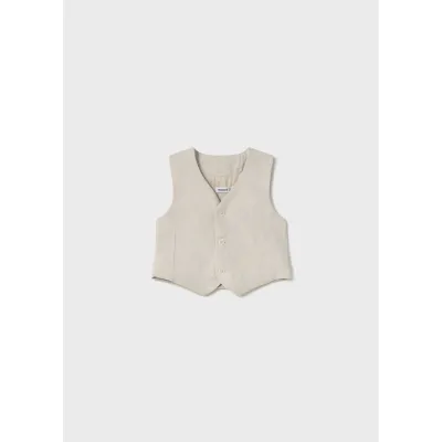 BEIGE DRESS VEST 2 BUTTONS / 1303-045