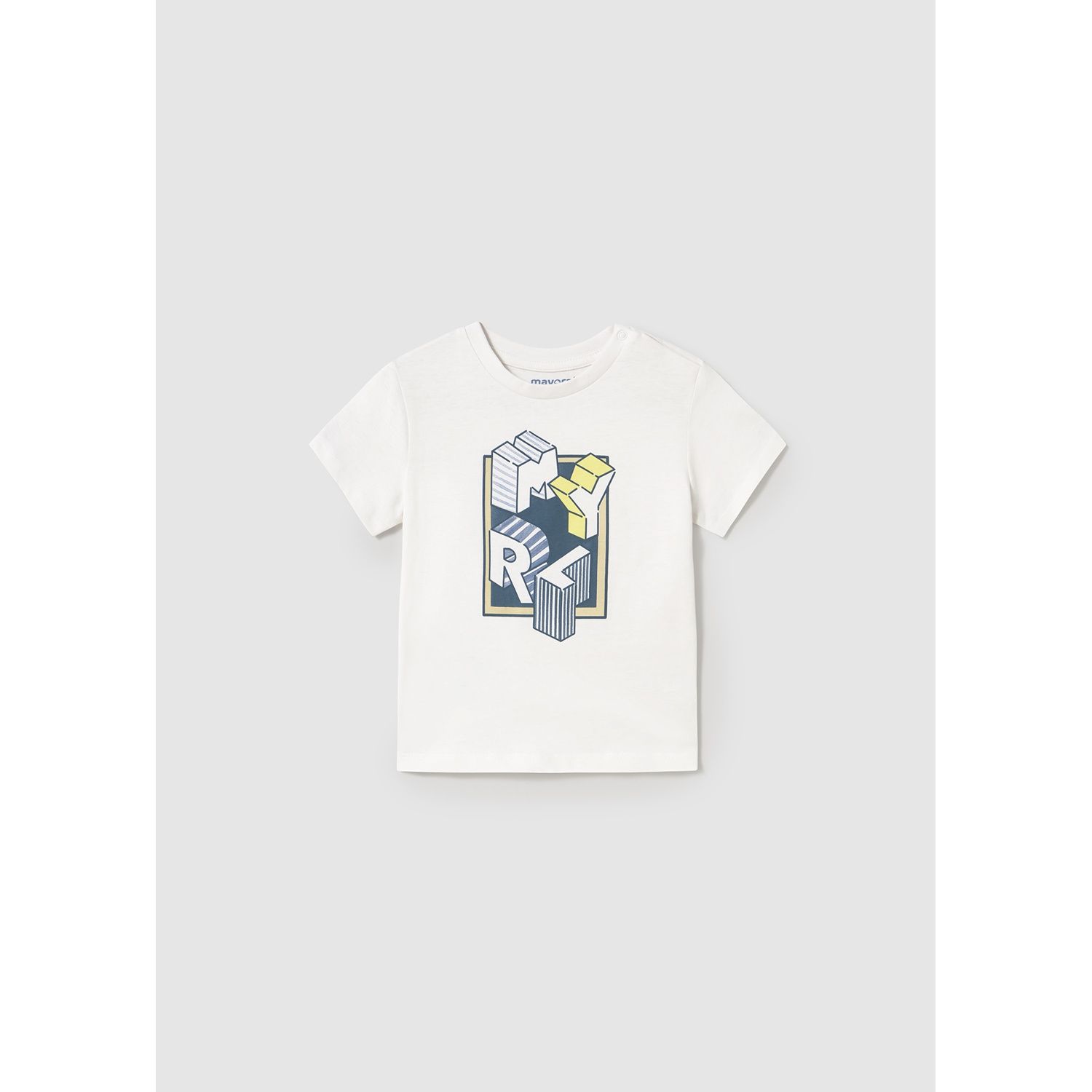 WHITE TSHIRT MCL PRINT SHORT SLEEVE / 106-028