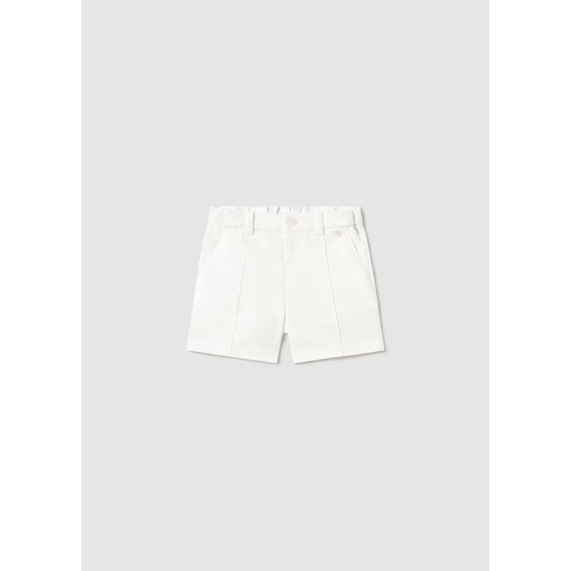 CREAM BERMUDA SHORTS DRESSY / 1240-091