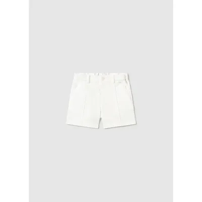 CREAM BERMUDA SHORTS DRESSY / 1240-091