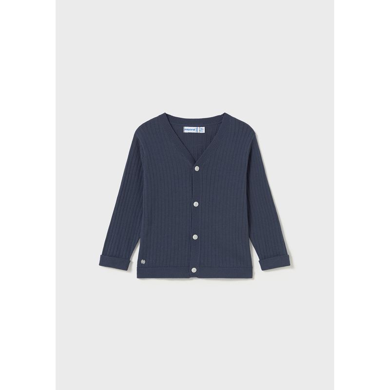 MIDNIGHT NAVY KNIT CARDIGAN DRESSY / 1305-049
