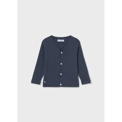 MIDNIGHT NAVY KNIT CARDIGAN DRESSY / 1305-049