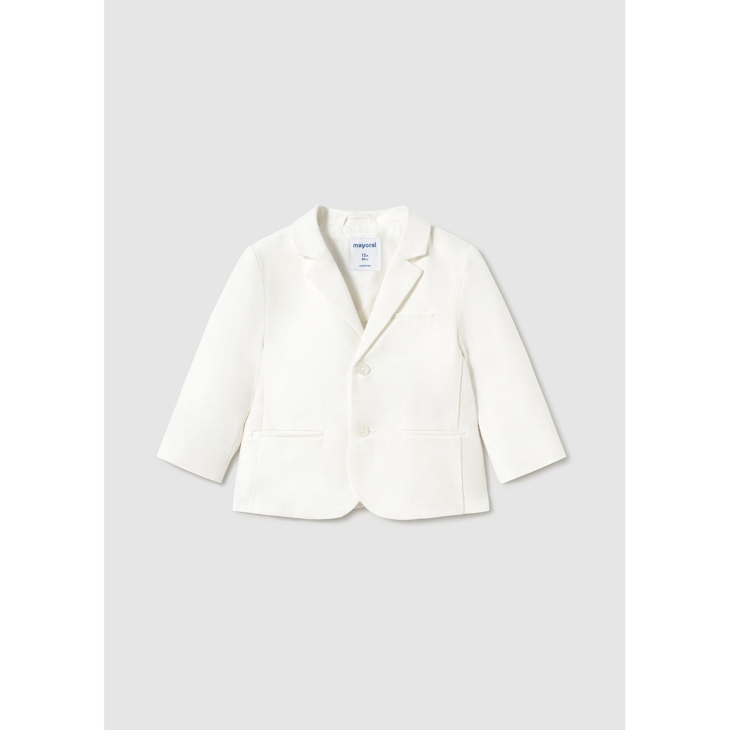 CREAM DRESS JACKET 2BUTTONS / 1470-054
