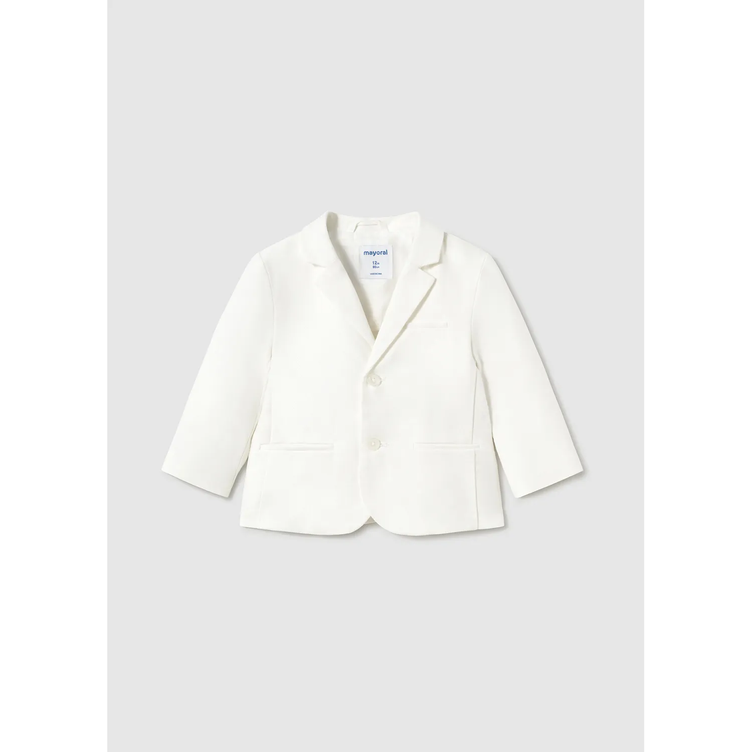 CREAM DRESS JACKET 2BUTTONS / 1470-054