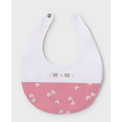 PINK & WHITE BIB BUTTERFLY PRINT / 9875-068