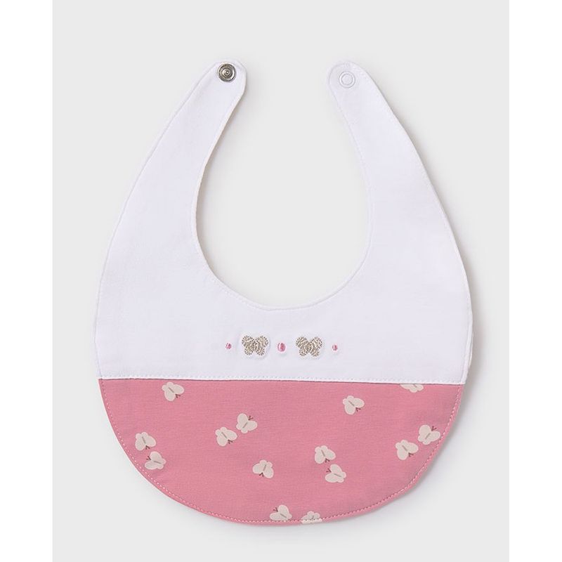 PINK & WHITE BIB BUTTERFLY PRINT / 9875-068