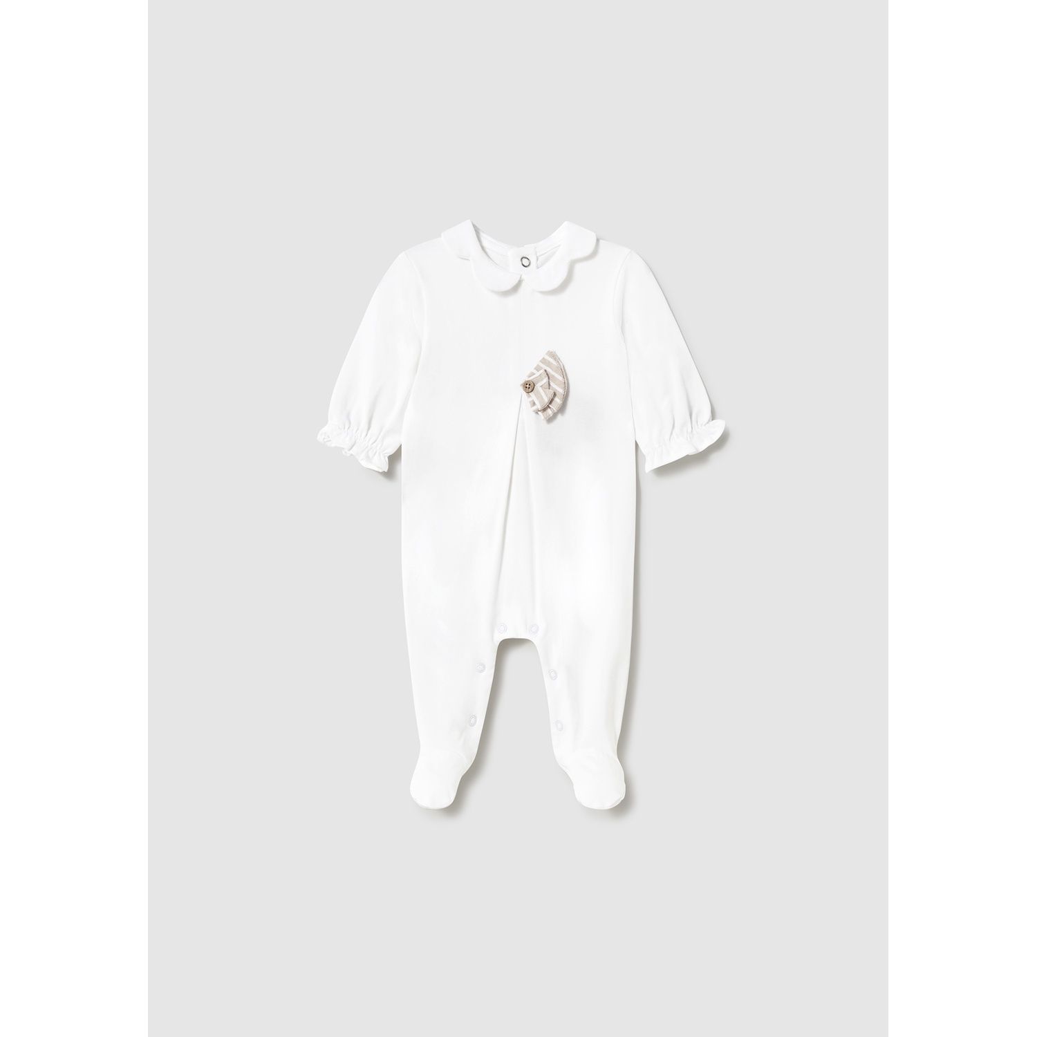 OFF WHITE SLEEPER BEIGE STRIPED APPLIQUE / 1751-058A