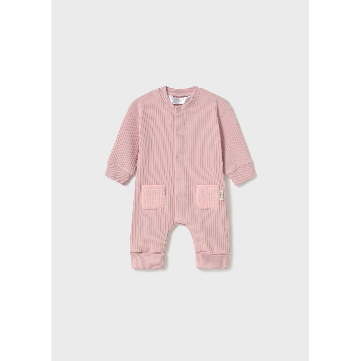 ROSE ROMPER RIBBED 2 POCKETS NO FEET / 1797-036