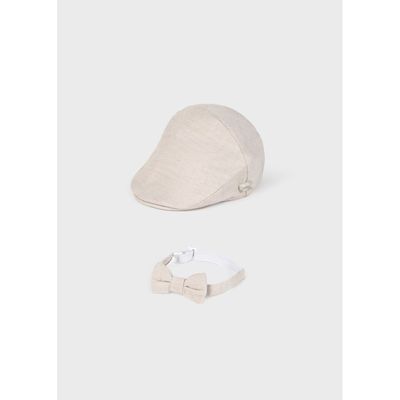 DARK BIEGE FLAT CAP & BOWTIE / 5879-092