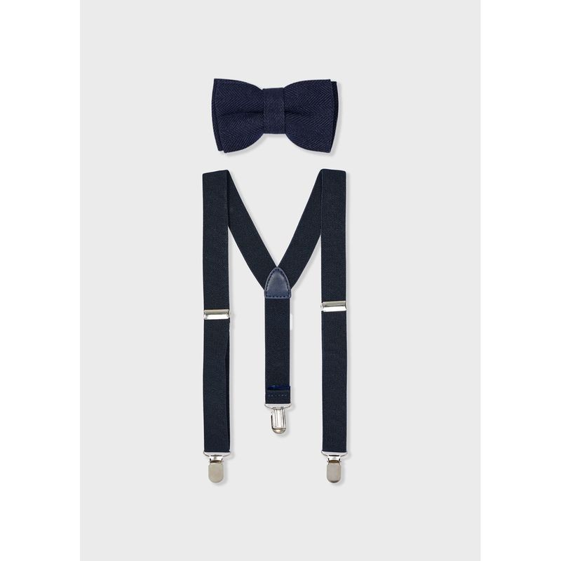 NAVY 2PC BOWTIE & SUSPENDERS / 10933-022