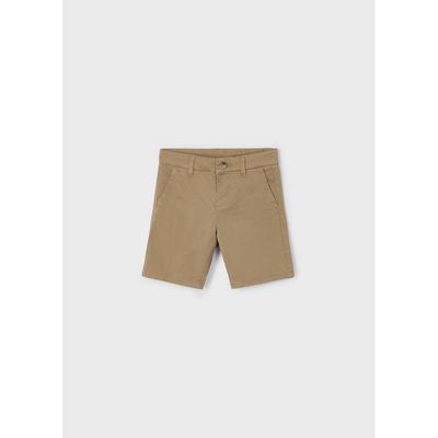 BROWN TWILL CHINO SHORTS / 202-037