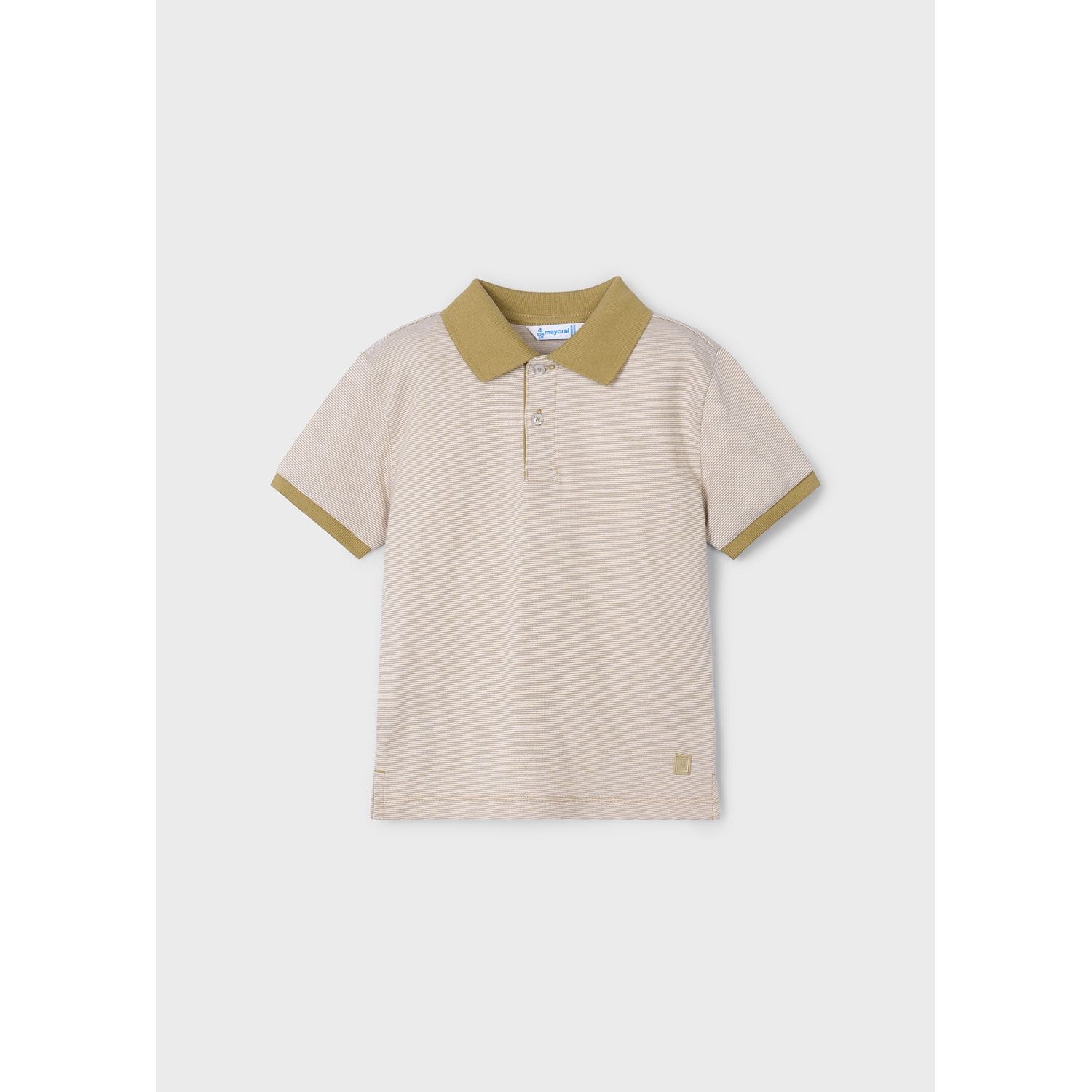 TAN & LIGHT BROWN POLO TOP SHORT SLEEVE / 3105-056