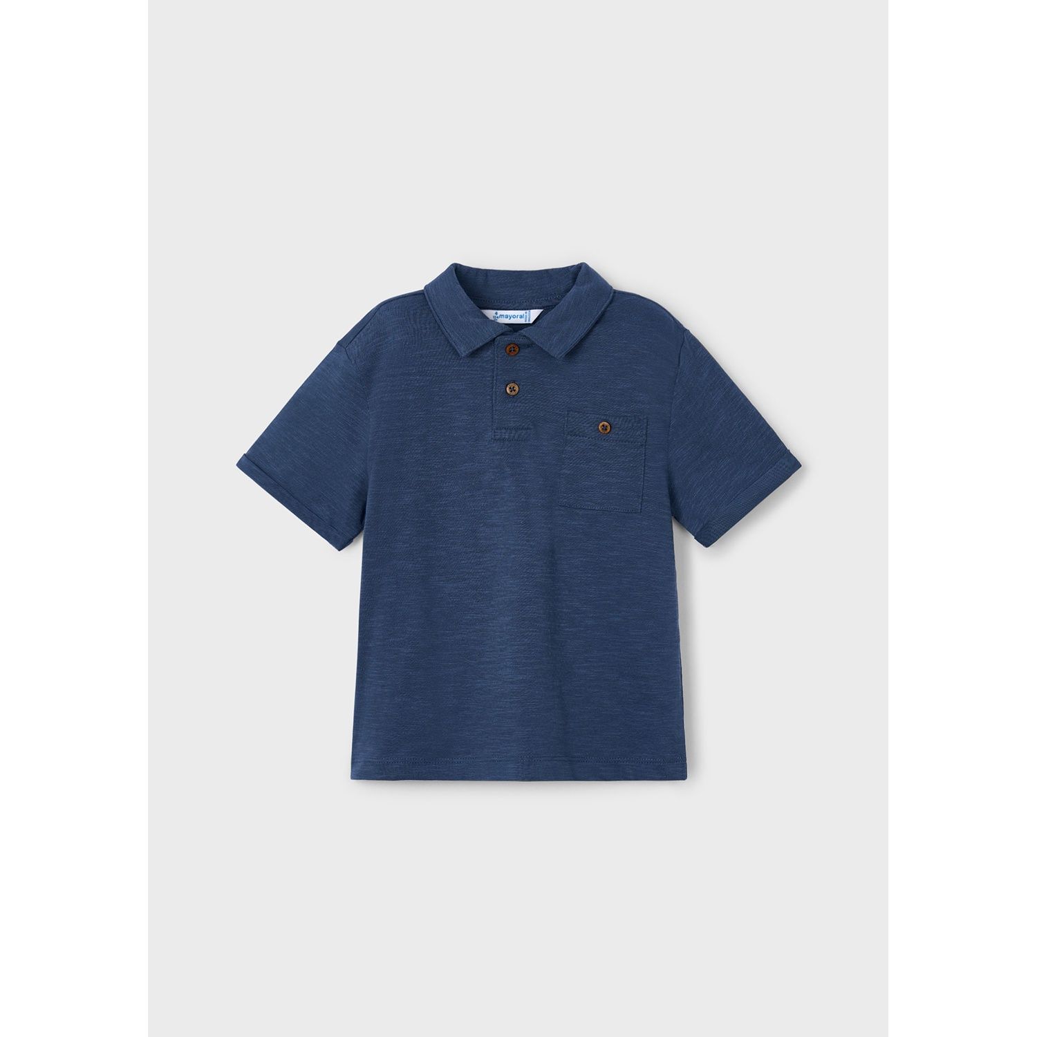 MIDNIGHT BLUE POLO TOP SHORT SLEEVE WITH POCKET / 3109-012