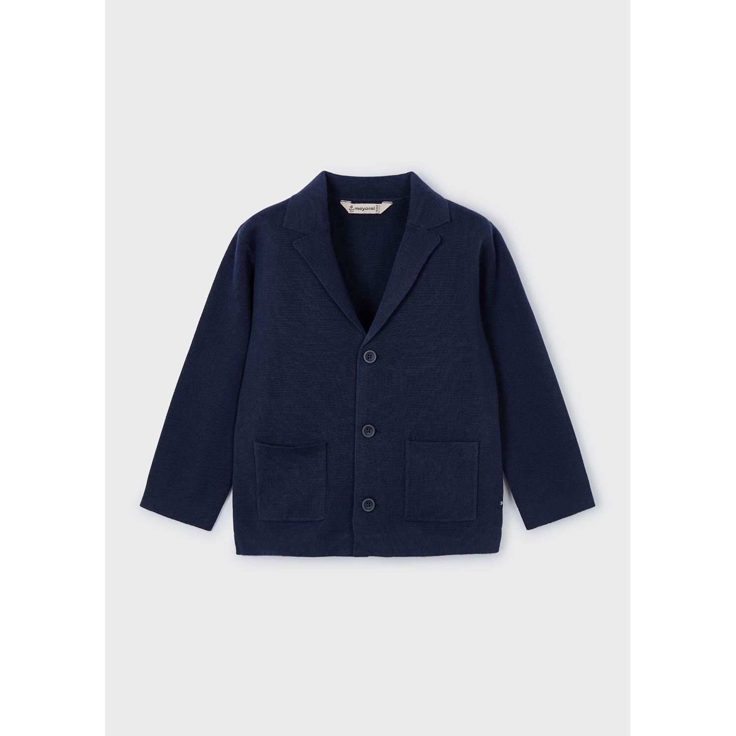 NAVY KNIT CARDIGAN JACKET / 3418-033