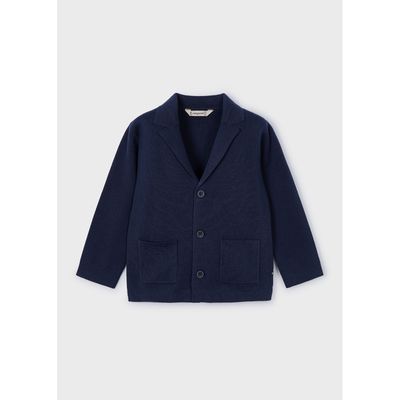 NAVY KNIT CARDIGAN JACKET / 3418-033