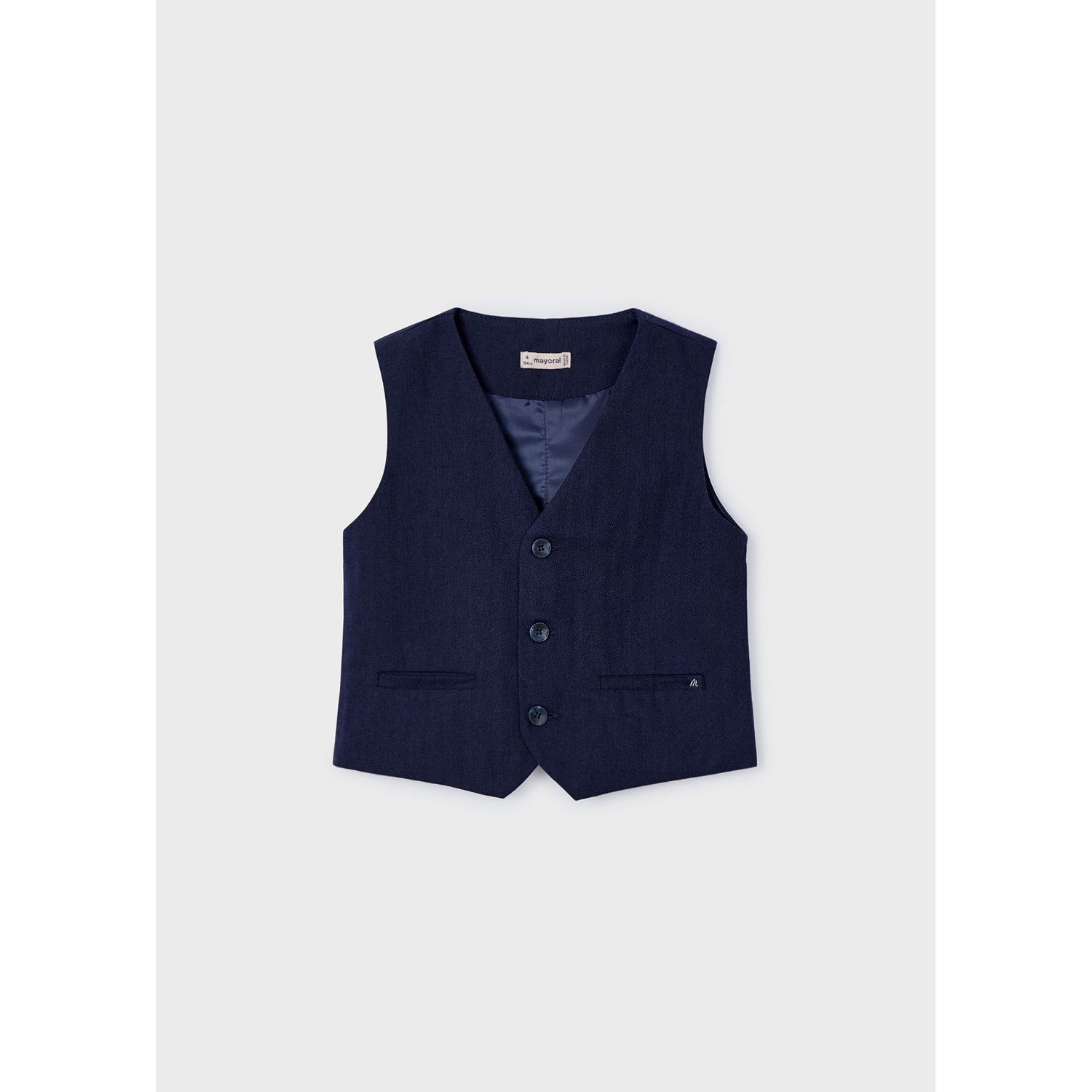 NAVY VEST 3 BUTTON CLOSURE / 3369-018