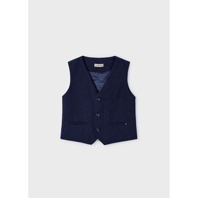 NAVY VEST 3 BUTTON CLOSURE / 3369-018
