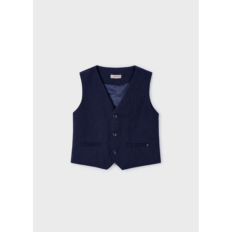 NAVY VEST 3 BUTTON CLOSURE / 3369-018