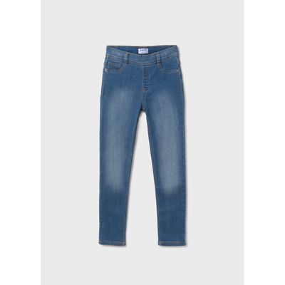 MEDIUM BLUE DENIM PANTS SKINNY FIT BASIC / 554-059