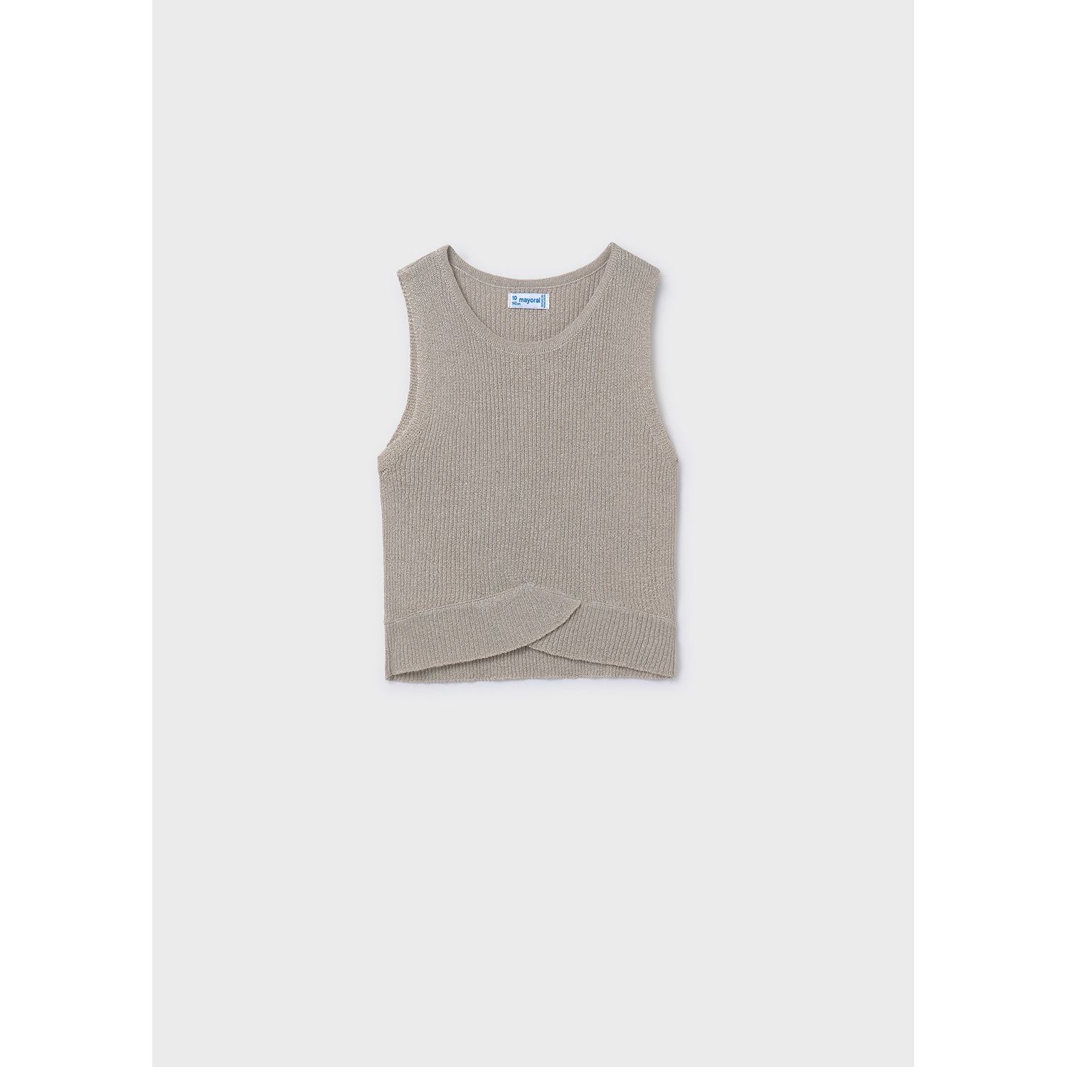 GOLD KNIT TOP SPARKLY SLEEVELESS / 6039-018