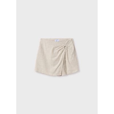 LINEN BEIGE SKORT / 6972-015