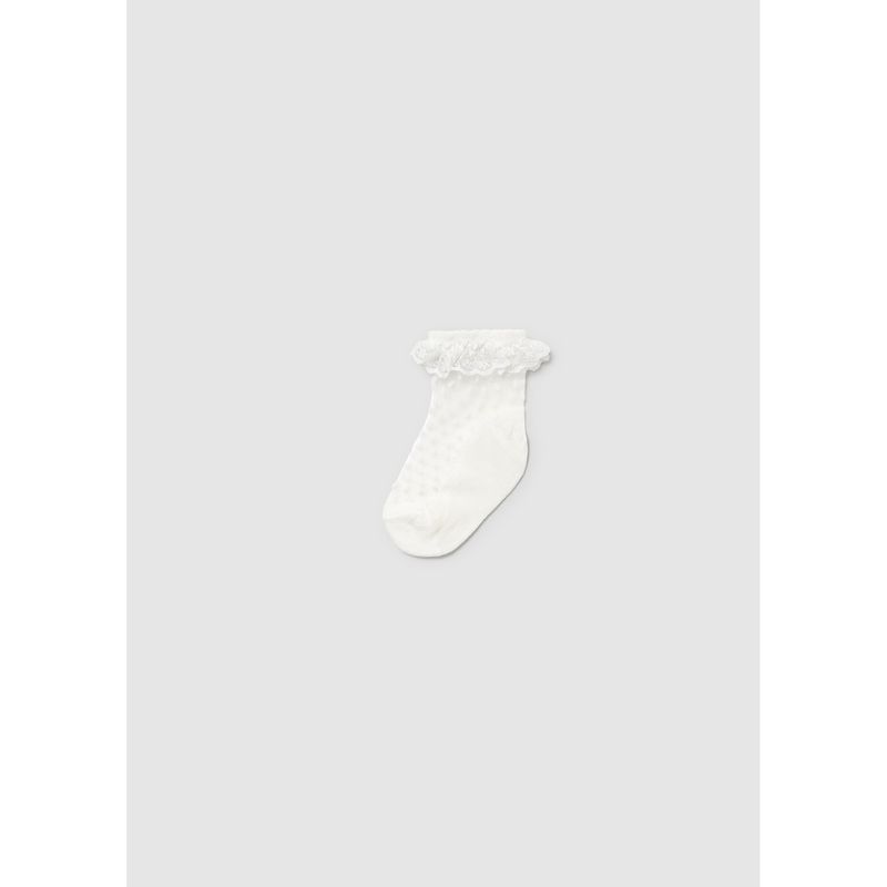 OFF WHITE PLUMETI SOCK LACE TRIM / 10873-091