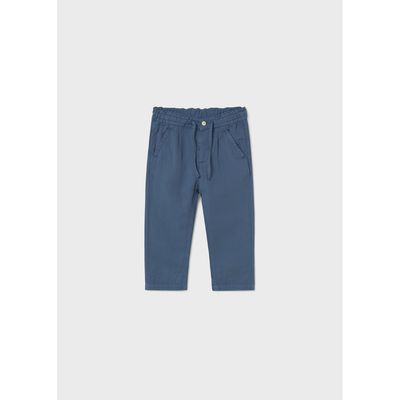 BLUE LINEN PANT CHINO RELAXED FIT / 1580-081