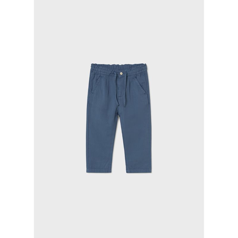 BLUE LINEN PANT CHINO RELAXED FIT / 1580-081