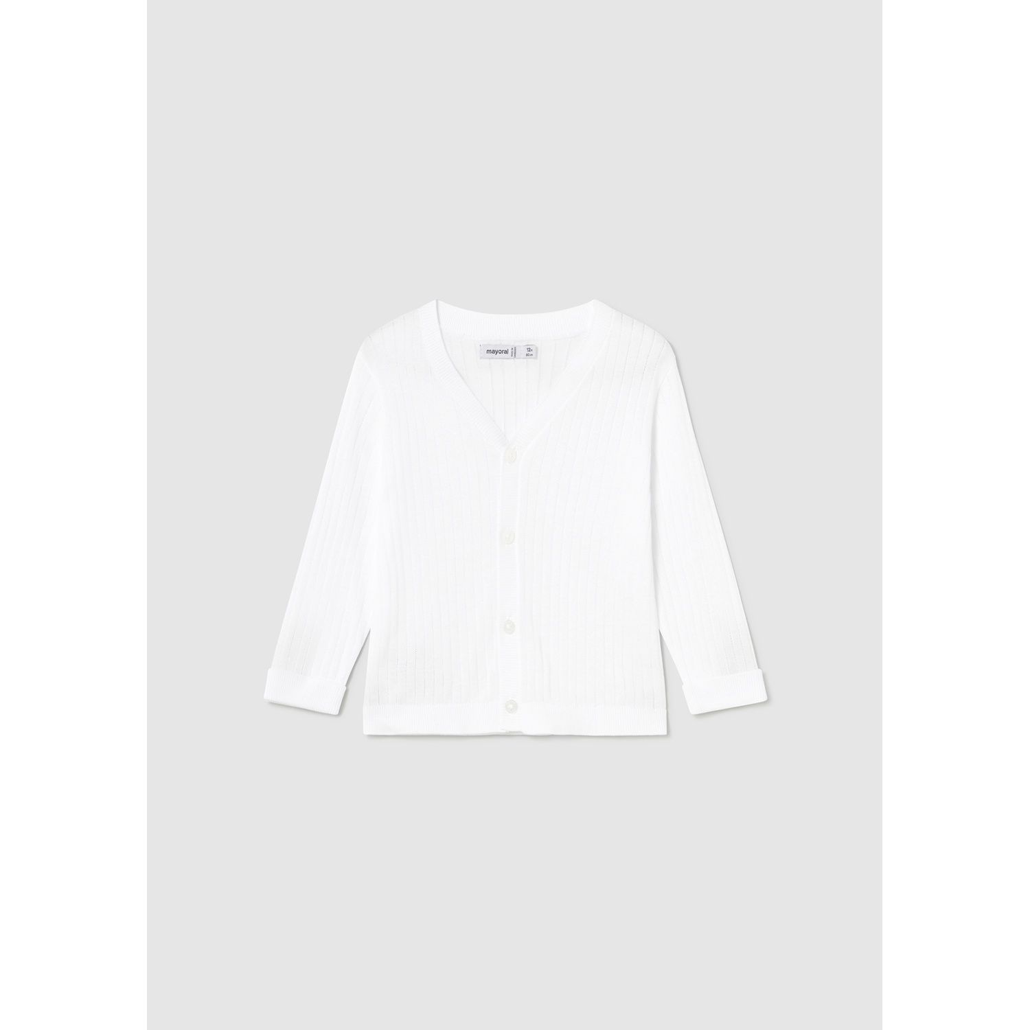 WHITE KNIT CARDIGAN / 1305-050