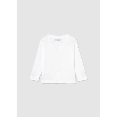 WHITE KNIT CARDIGAN / 1305-050