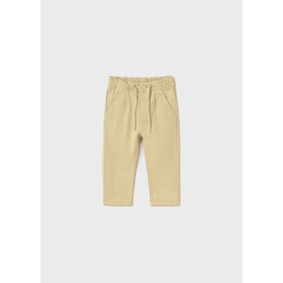 BEIGE LINEN PANT CHINO RELAXED FIT / 1580-080