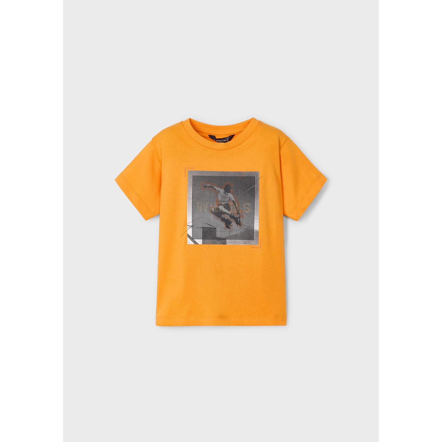 ORANGE TSHIRT BLACK PRINT ROLLER BLADE / 3035-041