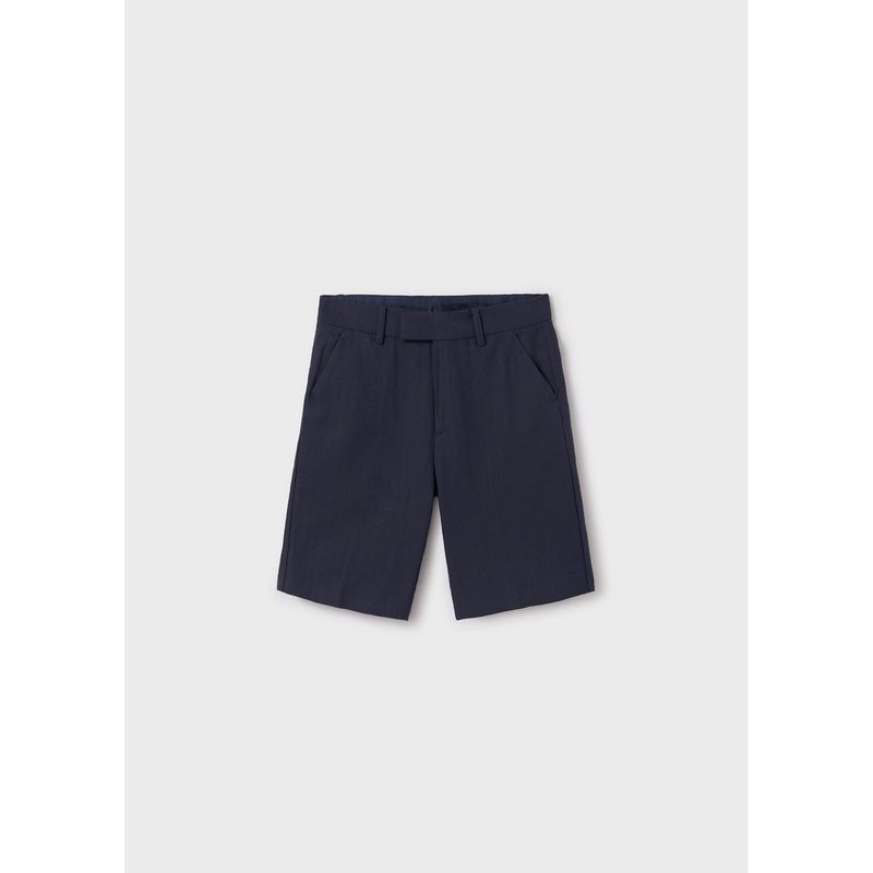 NAVY BERMUDA SHORT CHINO TAILORING / 6202-070