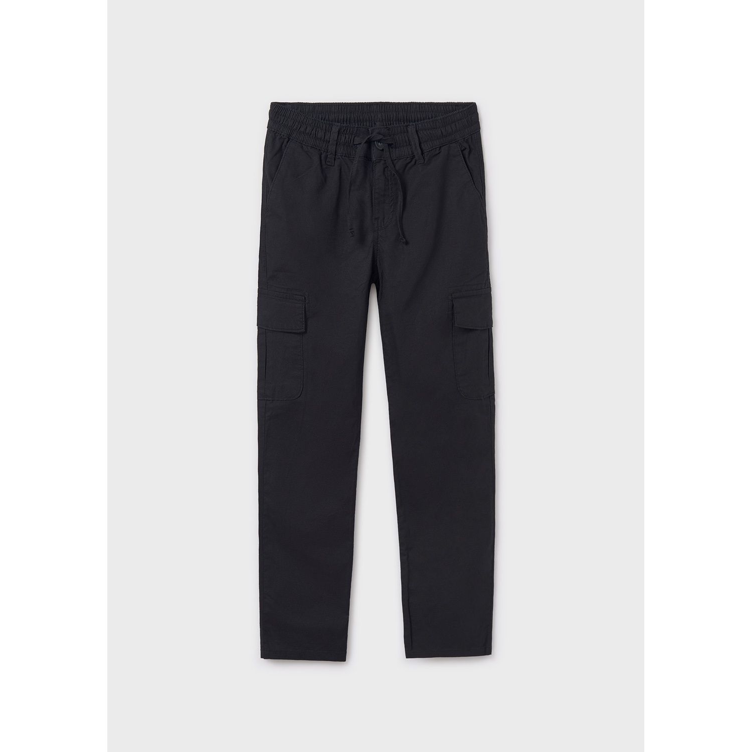 BLACK CARGO PANT WIDELEG / 6526-034